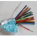 Belden Computer Cable White 1ft 24/12.5P Shield Twist Pair FEP EIA RS-232 82512